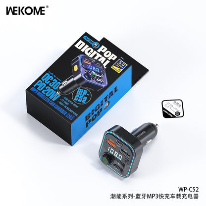 Car Wireless MP3 Player with 20W Fast Charging, Bluetooth 5.0, Hands-Free Calling, PD Fast Charging, and Car Adapter