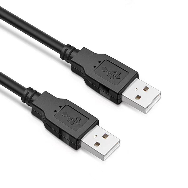 Double USB Computer Extension Cable USB 2.0 Type A Male to A Male Cable Hi-Speed 480 Mbps Black Data Line Cables