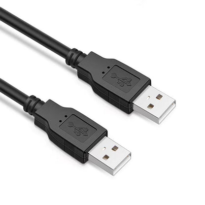 Double USB Computer Extension Cable USB 2.0 Type A Male to A Male Cable Hi-Speed 480 Mbps Black Data Line Cables