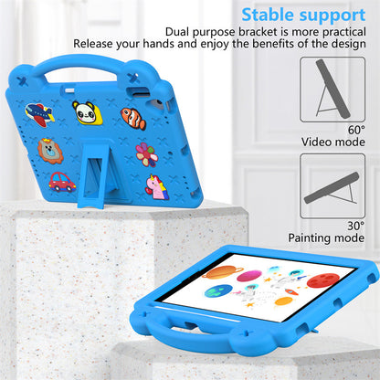 Kids EVA Tablet Shockproof Soft Cover Hand Holder Capa for iPad