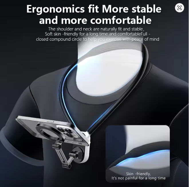 Magnetic Neck Holder Mount Necklace POV for Mobile Phones and GoPro