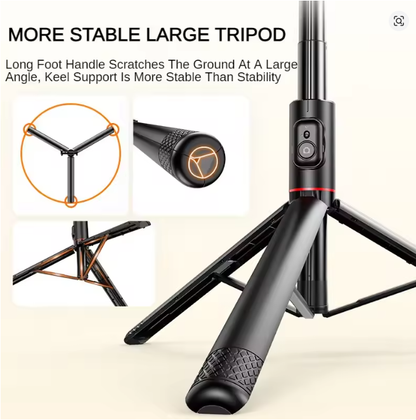 C10 1830mm Wireless Selfie Stick Tripod with Remote Portable Aluminum Alloy Tripod Phone Holder for Phone Smartphone