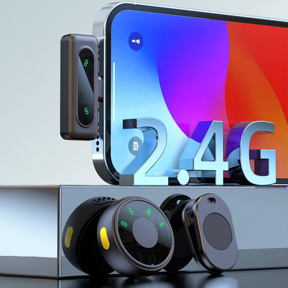 J8 wireless lavalier microphone with large capacity long endurance noise reduction magnetic clip invisible small microphone