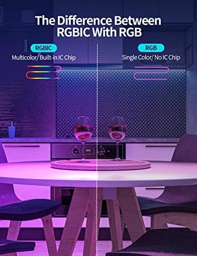 Smart LED Light Strip, 16.4ft Smart WiFi Light , App and Music Sync, 16 Million RGB Color