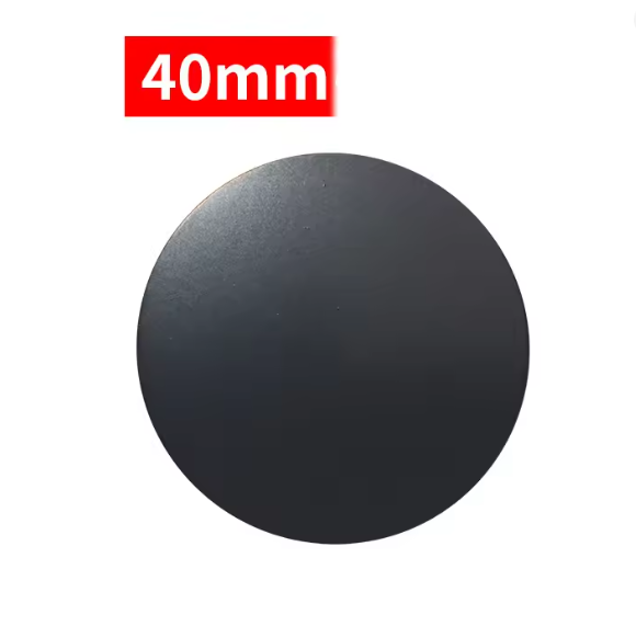 Black magnetic sheet 35*45mm square 40mm diameter round shape adhesive metal plate for car magnet phone holder