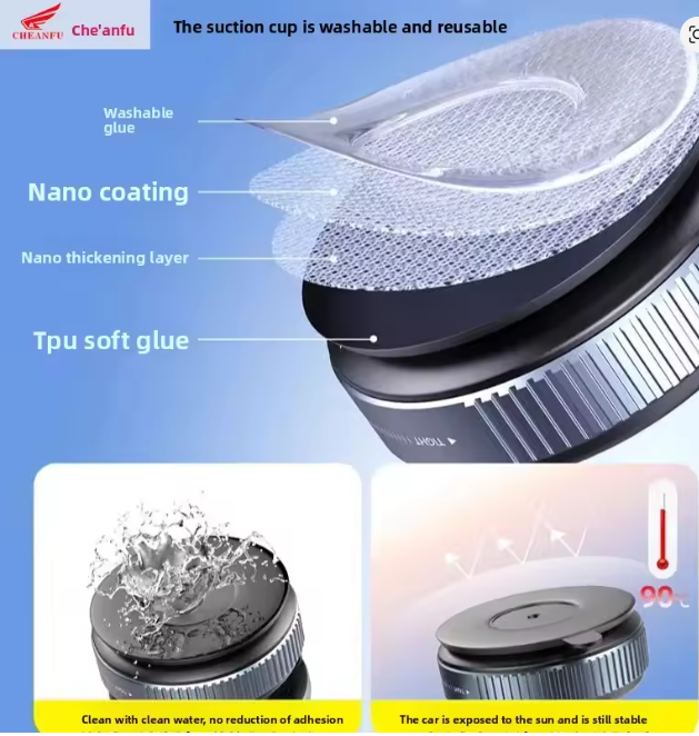 Foldable Magnetic Car Phone Holder Dual Suction Navigation Portable Universal Stand