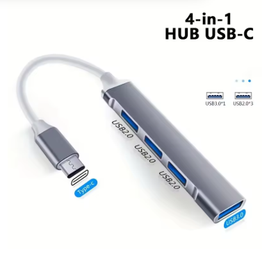 4 Port Multi Splitter Type C HUB 3.0 USB 3.1 Adapter OTG For Xiaomi Lenovo Macbook 13 15 Air Pro PC Computer Accessories