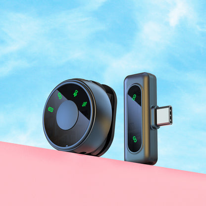 J8 wireless lavalier microphone with large capacity long endurance noise reduction magnetic clip invisible small microphone