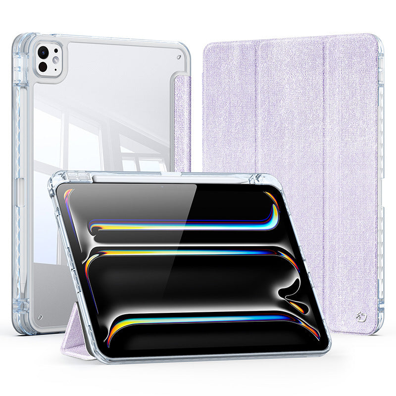 DUX DUCIS   UNID Senior PU leather transparent back cover For iPad