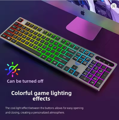 AULA Wolf Spider T630 Wired Gaming Esports Glowing Keyboard Mouse Set