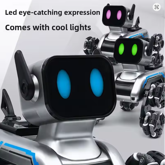 Remote Controlled Eight-Wheel Stunt Mechanical Dog Toy Gesture Sensing Climbing Transforming Electric Smart Pet