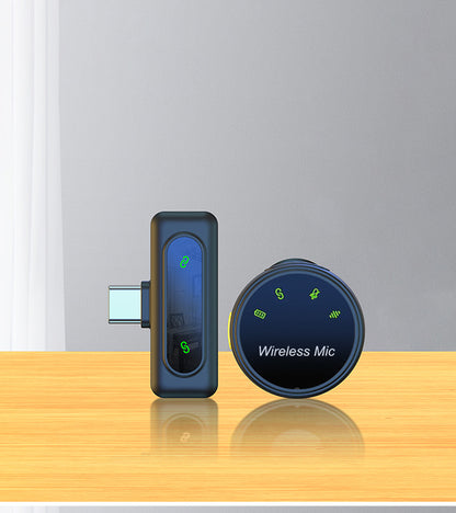 J8 wireless lavalier microphone with large capacity long endurance noise reduction magnetic clip invisible small microphone