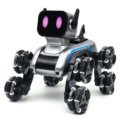 Remote Controlled Eight-Wheel Stunt Mechanical Dog Toy Gesture Sensing Climbing Transforming Electric Smart Pet