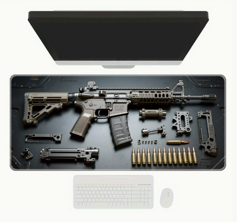 Large Mouse Pad Desk Mat Non Slip Rubber Base Gaming Keyboard And Mouse Stitched Edges For Home And Game