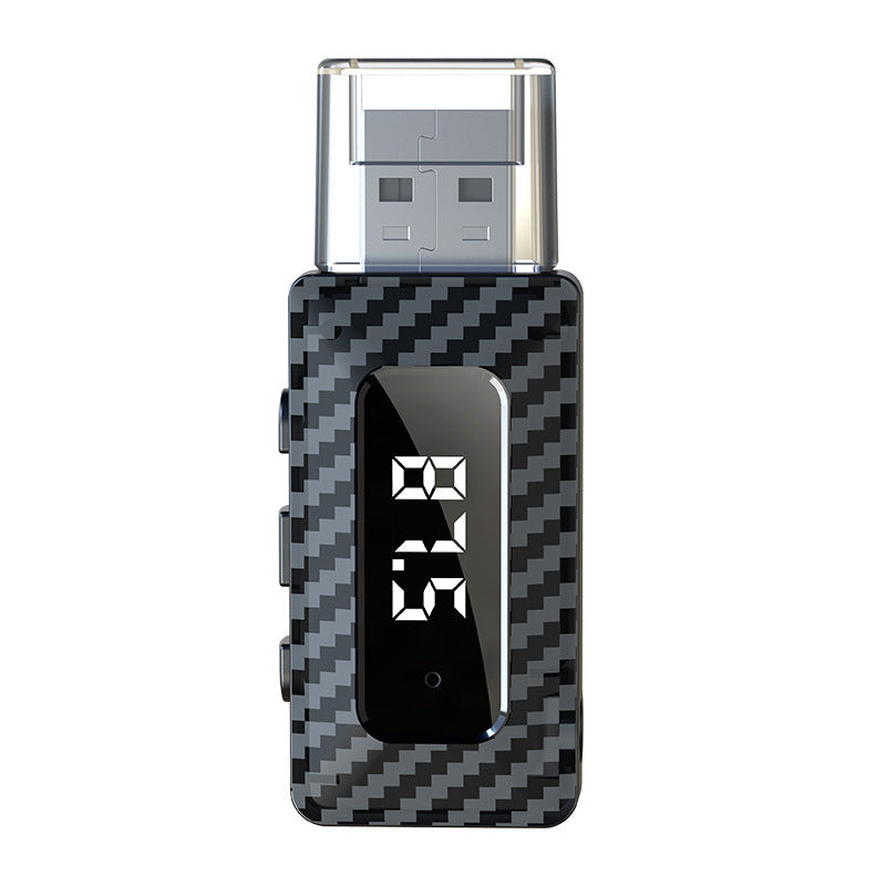 Car Bluetooth 5.3 FM Transmitter Receiver Handsfree Call Mini USB Wireless Adapter Auto Audio with LED Display For Car FM Radio
