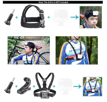 Accessories Kit for Gopro Hero13 12 11 10 9 8 7 6 5 Max Mount Session YI 4K SJCAM EKEN Osmo AKASO APEMAN Action Camera Accessory