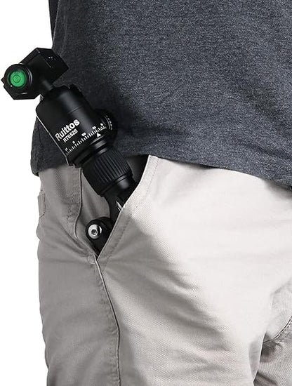 Mini Tripod, Tabletop Camera Tripod, 22inch High DSLR Travel Tripod, with 360 Degree Pan Ball Head, Aluminum Alloy