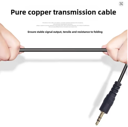 3.5mm Condenser Microphone,Wire Handheld Condenser Microphone For Sound Card, Live Streaming, Podcast,Recording
