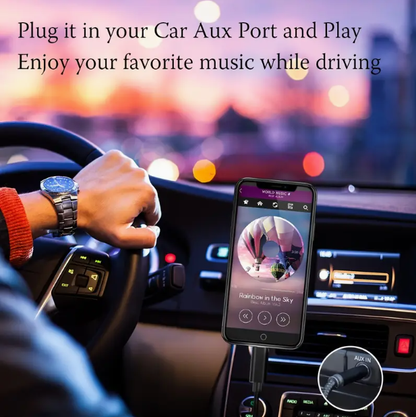 Type-C Car AUX Audio Cable to 3.5mm