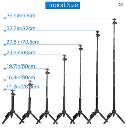 YUNTENG YT-9928 Mini Foldable 3 in 1 Selfie Stick Tripod Monopod Bluetooth Remote for phone  Gopro Hero