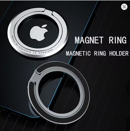 Magnetic Metal Ring Holder For Iphone 360° Rotatable Phone Stand Aluminum Magnet Kickstand Foldable Support Phone Accessories