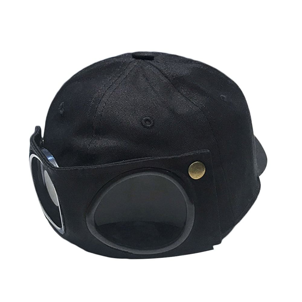 Men Women Breathable UV Protection Pilot Hat Peaked Cap Glasses Baseball Cap Sun Hat