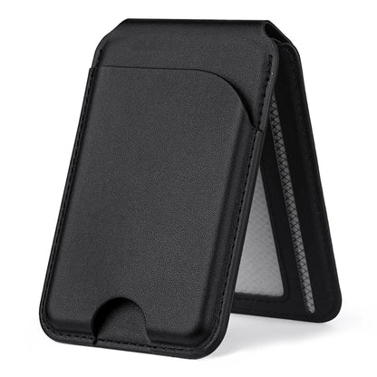 2 in 1 Magnetic MagSafe Wallet Stand, Leather Magnetic Adjustable Card Holder