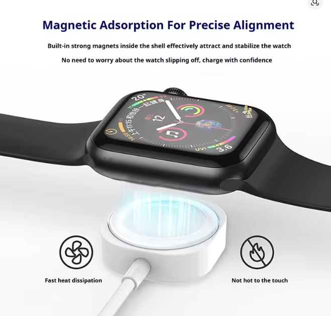 For Apple Watch Magnetic Wireless Fast Charger Series 10 9 8 7 6 5 4 3 2 1 Ultra Hermes Edition Portable iWatch Charging Cable