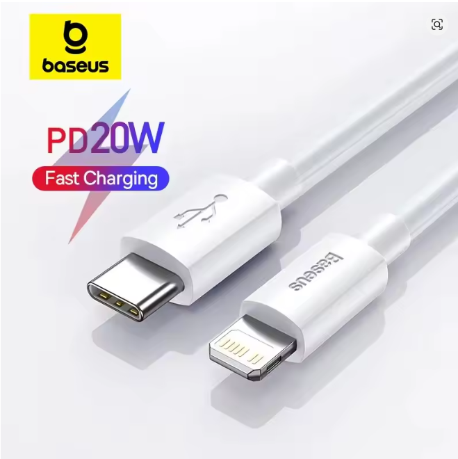 Baseus USB Type C PD 20W Cable for iPhone SE 11 12 13 14, Pro X XS 8 Fast USB C Cable for iPhone Type C Charging Wire