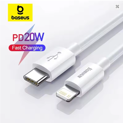 Baseus USB Type C PD 20W Cable for iPhone SE 11 12 13 14, Pro X XS 8 Fast USB C Cable for iPhone Type C Charging Wire