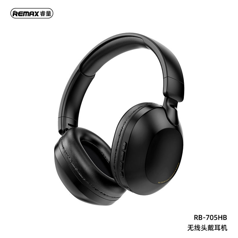 REMAX RB-705HB Wireless Bluetooth Earphones Foldable Support TF Card Music Texture Comfortable Fit Supports Call and Music