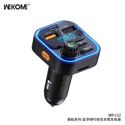 Car Wireless MP3 Player with 20W Fast Charging, Bluetooth 5.0, Hands-Free Calling, PD Fast Charging, and Car Adapter