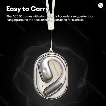 Monster AC360 TWS Wireless Open End Earphones HiFi Sounds OWS Bluetooth 5.4 Earbuds HD Call Bluetooth Headphone