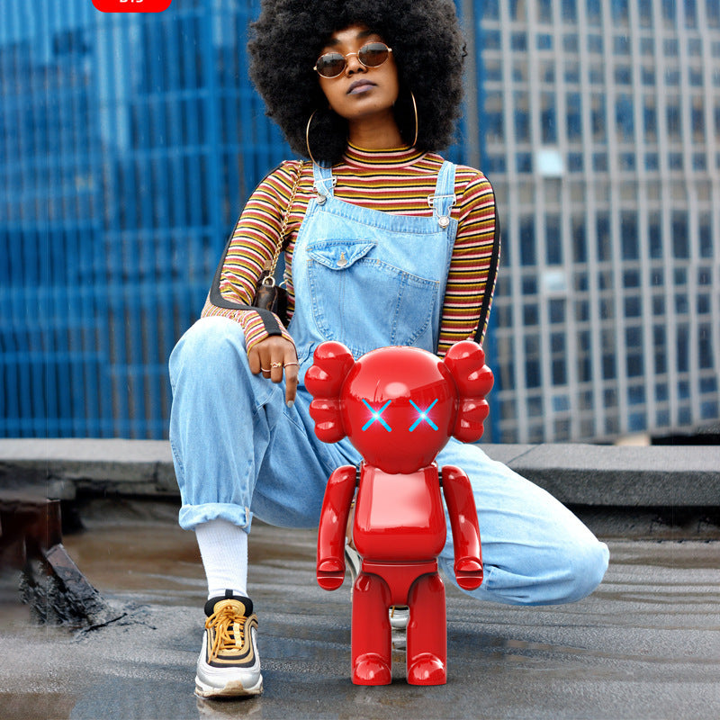 Trendy Cartoon Bear Bluetooth Speaker, Powerful Desktop Wireless Speaker with Deep Bass & Stylish Design