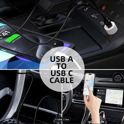 iPhone USB to Type C charging cable