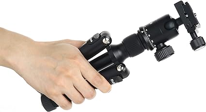 Mini Tripod, Tabletop Camera Tripod, 22inch High DSLR Travel Tripod, with 360 Degree Pan Ball Head, Aluminum Alloy