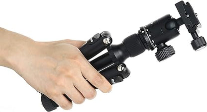 Mini Tripod, Tabletop Camera Tripod, 22inch High DSLR Travel Tripod, with 360 Degree Pan Ball Head, Aluminum Alloy