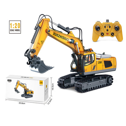 Wireless Remote Control Alloy Engineering Vehicle Excavator Bulldozer Dump Truck Loader Children's Toy