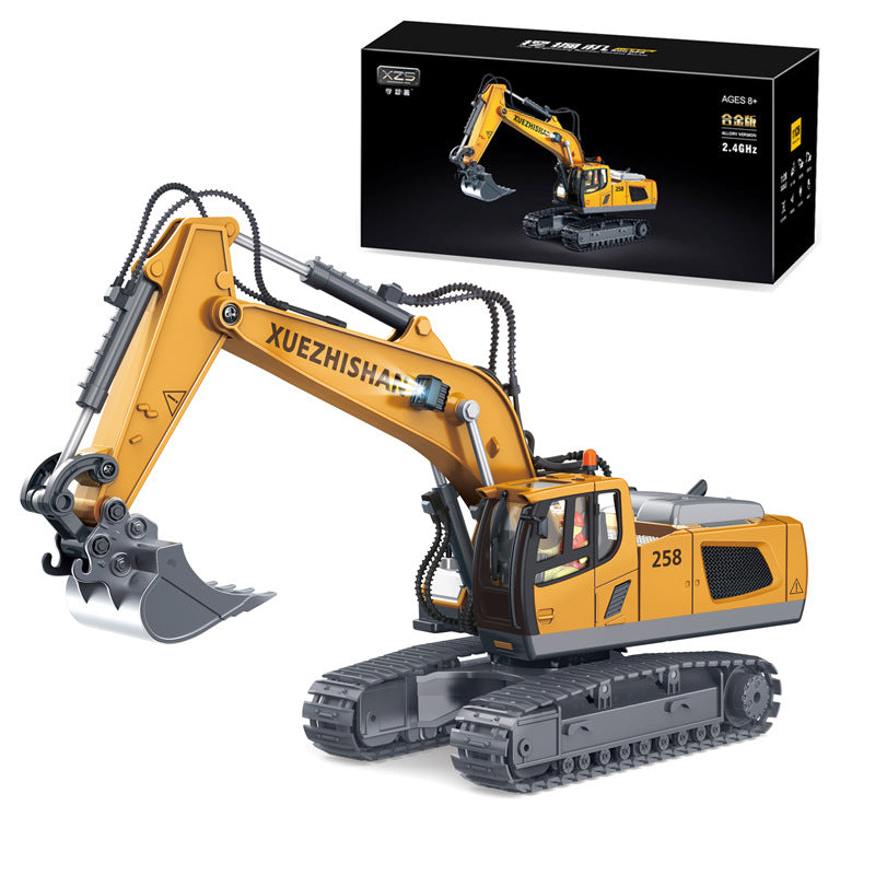 Wireless Remote Control Alloy Engineering Vehicle Excavator Bulldozer Dump Truck Loader Children's Toy