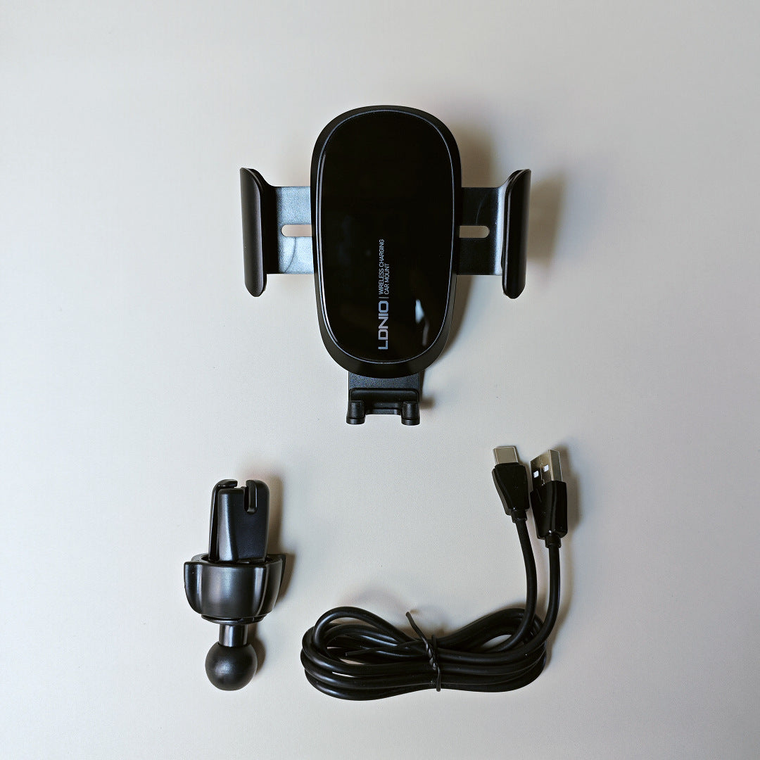 15W car phone holder wireless charging suction cup car holder phone holder automatic locking, firm and not shaking