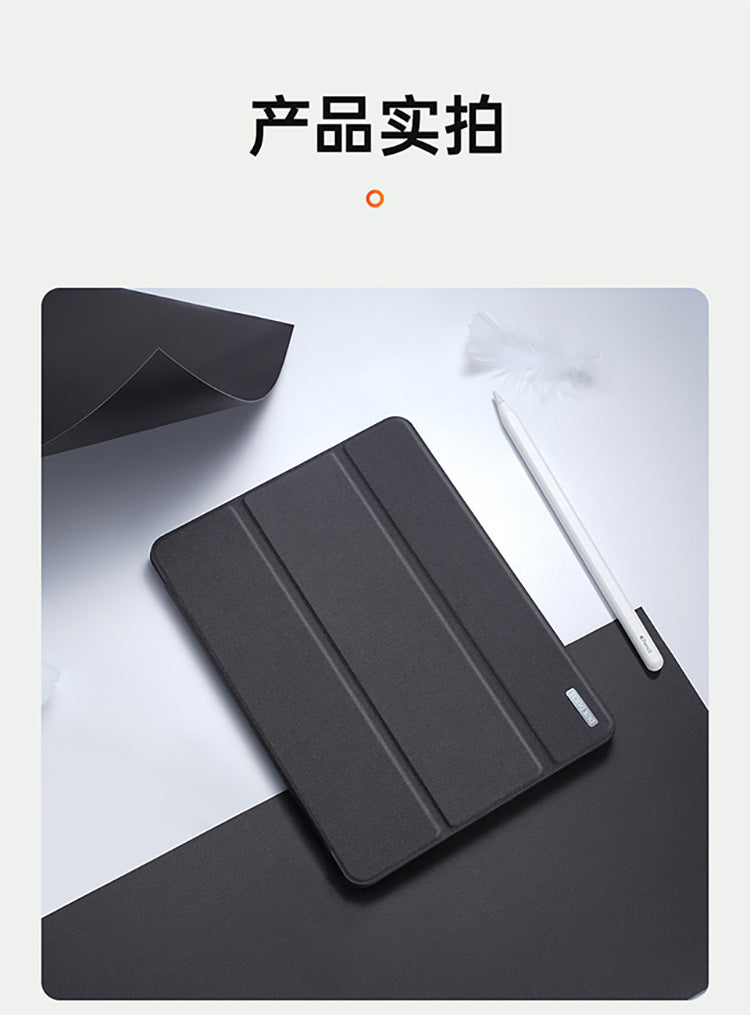 DUX DUCIS PU leather TPU transparent back cover For iPad