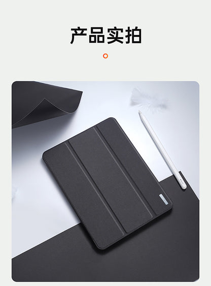 DUX DUCIS PU leather TPU transparent back cover For iPad