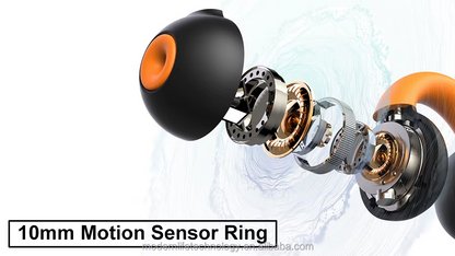 QD-6 TWS Wireless Earphones Airbag Silicone Design Fashion Trend Sports Earbuds With Ear Clamps For Outdoor Running & Fiess