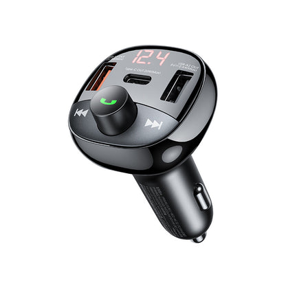 REMAX Multifunctional Car Charger FM Radio 54.5W High Power 2A1C Output Hands-free Call TF Card Fast Charging