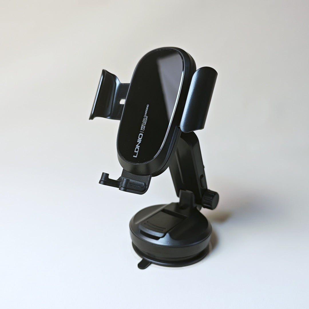 15W car phone holder wireless charging suction cup car holder phone holder automatic locking, firm and not shaking