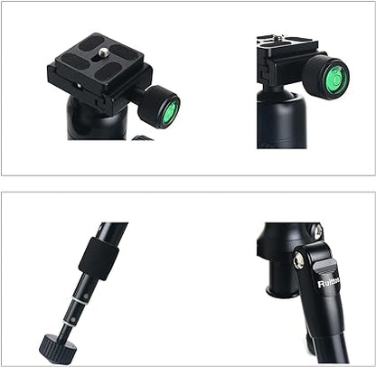 Mini Tripod, Tabletop Camera Tripod, 22inch High DSLR Travel Tripod, with 360 Degree Pan Ball Head, Aluminum Alloy