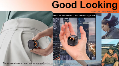 QD-6 TWS Wireless Earphones Airbag Silicone Design Fashion Trend Sports Earbuds With Ear Clamps For Outdoor Running & Fiess