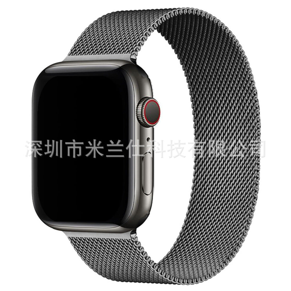 Stainless Steel Adjustable Magnetic Clasp Apple Watch Band 42/44/45/46/49mm