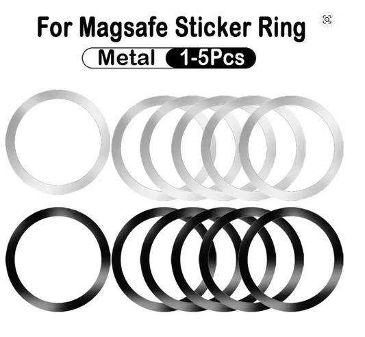 Stainless Steel Universal Magnetic Metal Plate Ring For Magsafe Wireless Charger Iron Sheet Sticker Magnet Car Phone Holder