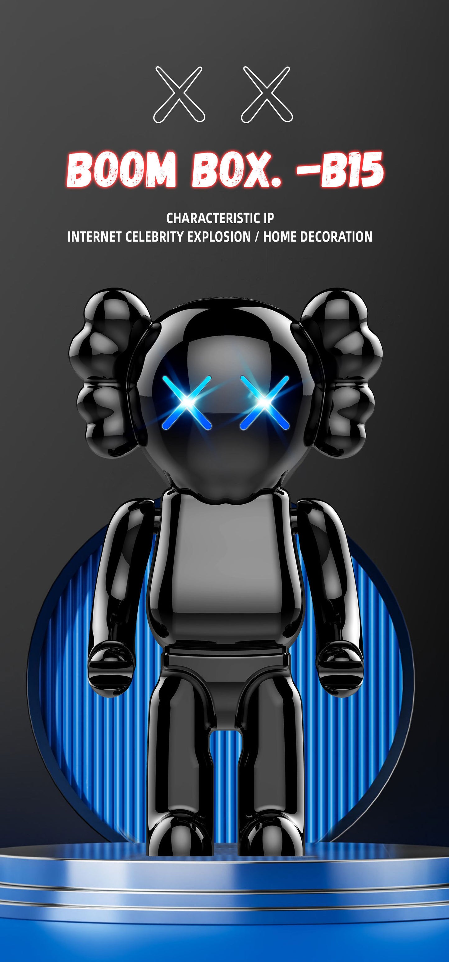 Trendy Cartoon Bear Bluetooth Speaker, Powerful Desktop Wireless Speaker with Deep Bass & Stylish Design